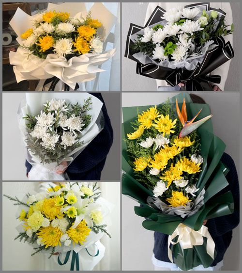 广东揭阳市普宁市洪阳镇后坑村白事花束代送
